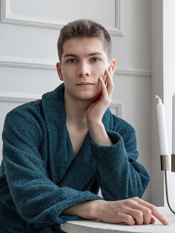 Халат махровый без вышивки