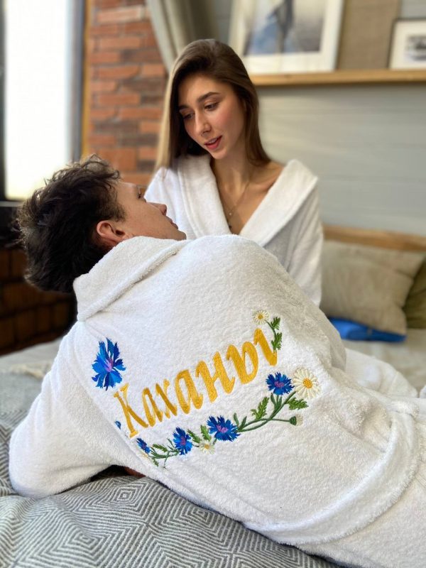 Халат с вышивкой на спине